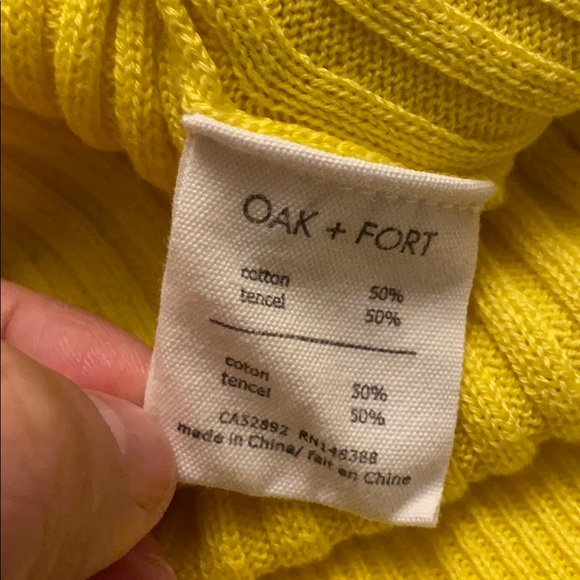 Oak + Fort Yellow Knit Cardigan - Picture 5 of 5